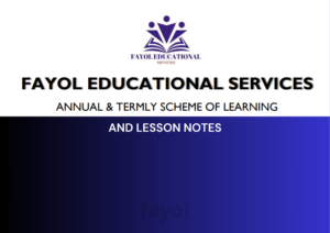 Read more about the article FAYOL Scheme of Learning & Lesson Notes 24/25